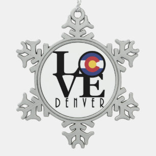 Ornement Flocon De Neige LOVE Denver