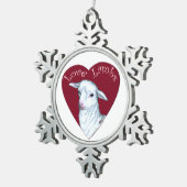 Ornement Flocon De Neige Love Lambs (Vue impression)