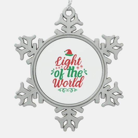 Ornement Flocon De Neige Lumière Art De Noël Du Monde (Devant)