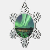 Ornement Flocon De Neige Lumières du Nord (Vue impression)