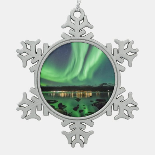 Ornement Flocon De Neige Lumières du Nord (Devant)