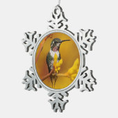 Ornement Flocon De Neige Luminosité dorée (Vue impression)