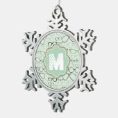 Ornement Flocon De Neige Lunettes de rappel à la menthe (Vue impression)