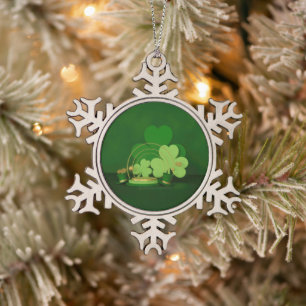 Ornement Flocon De Neige Lutins sur le thème de la Saint-Patrick de Slipper