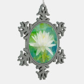 Ornement Flocon De Neige Lys d'eau blanche (Gauche)