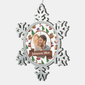 Ornement Flocon De Neige M. et Mme. (Vue impression)