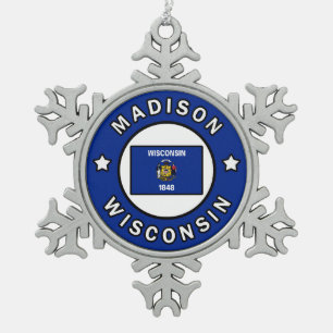 Ornement Flocon De Neige Madison Wisconsin