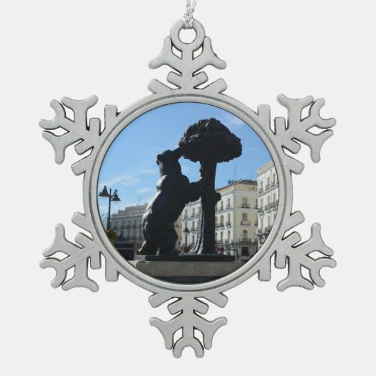 Ornement Flocon De Neige Madrid, Espagne (Devant)
