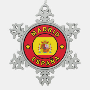 Ornement Flocon De Neige Madrid Espagne