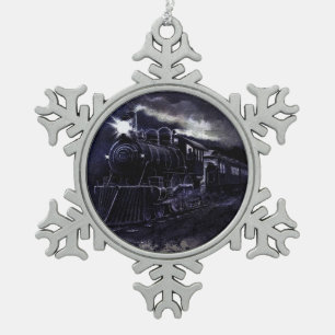 Ornement Flocon De Neige Magic Steam Engine Train victorien