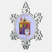Ornement Flocon De Neige Maison rêveuse - bibliothèque ! (Vue impression)
