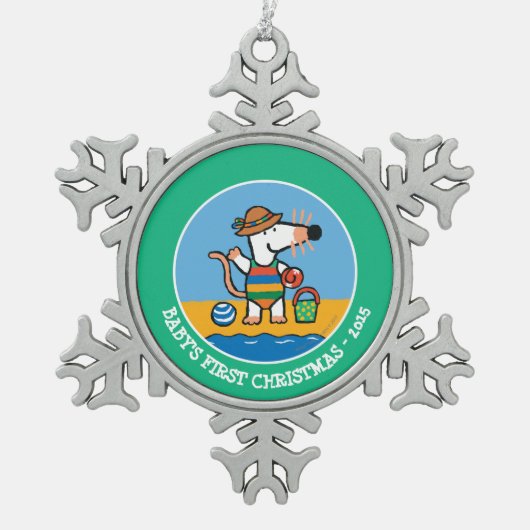 Ornement Flocon De Neige Maisy à la plage (Devant)