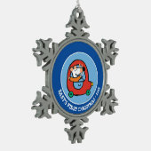 Ornement Flocon De Neige Maisy Drives a Cute Red Car (Gauche)