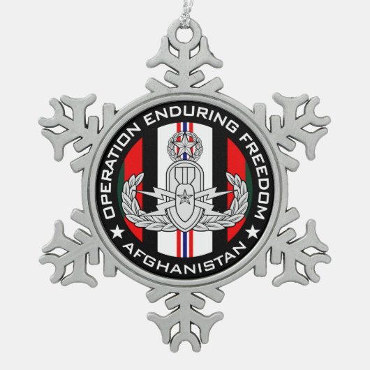 Ornement Flocon De Neige Maître EOD OEF (Devant)