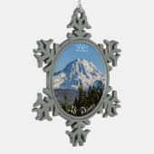 Ornement Flocon De Neige Majestic Mt. Rainier Snowflake (Gauche)