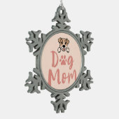Ornement Flocon De Neige Maman Chien (Gauche)