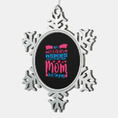 Ornement Flocon De Neige Maman de l'art mère dit juste (Vue impression)