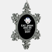 Ornement Flocon De Neige Manger Boire Épouvantable Boo Conception Créative (Gauche)