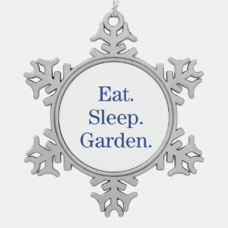 Ornement Flocon De Neige Mangez. Sommeil. Jardin