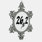 Ornement Flocon De Neige marathon 26,2 (Gauche)