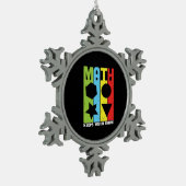 Ornement Flocon De Neige Math Enseignant Math Math vous maintient dans la f (Gauche)