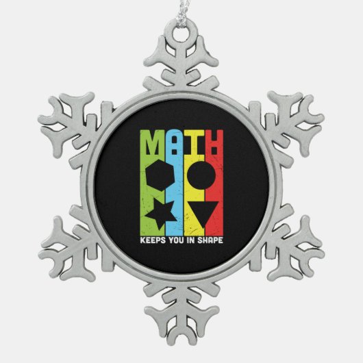 Ornement Flocon De Neige Math Enseignant Math Math vous maintient dans la f (Devant)