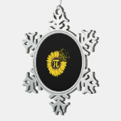 Ornement Flocon De Neige Math Enseignant Pi Numéro Tournesol (Vue impression)