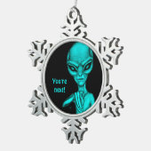 Ornement Flocon De Neige Mauvais Alien, Tu es le prochain ! (Vue impression)
