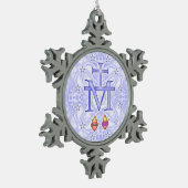 Ornement Flocon De Neige Médaillon Miraculeux (Gauche)