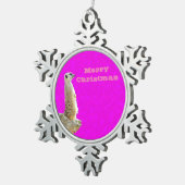 Ornement Flocon De Neige Meerkat Sur Une Rive Rocheuse (Vue impression)