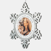 Ornement Flocon De Neige Meilleur Chien au monde maman classique Photo simp (Vue impression)