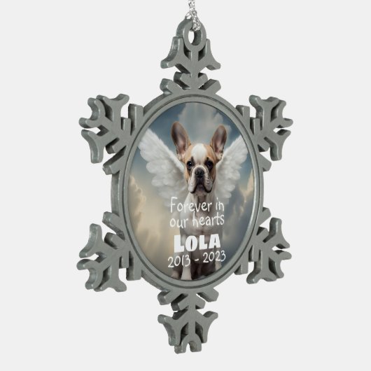 Ornement Flocon De Neige Mémorial de Bulldog (Gauche)