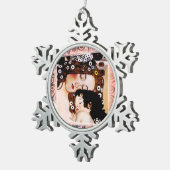 Ornement Flocon De Neige Mère et enfant par le collage de Gustav Klimt (Vue impression)