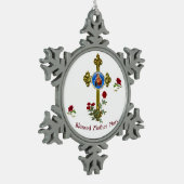Ornement Flocon De Neige Mère MAry (Gauche)