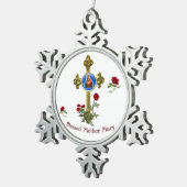 Ornement Flocon De Neige Mère MAry (Vue impression)
