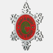 Ornement flocon de neige Merry & Bright (Vue impression)