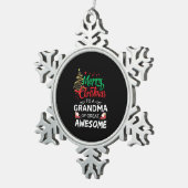 Ornement Flocon De Neige Merry Christmas (Vue impression)