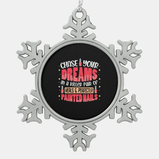 Ornement Flocon De Neige Mes ongles peints de rêves (Devant)