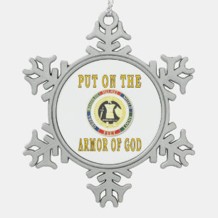 ORNEMENT FLOCON DE NEIGE METTEZ DESSUS L'ARMURE D'UN DIEU