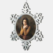 Ornement Flocon De Neige Mignon Innocence d'une adolescente, Bouguereau (Vue impression)