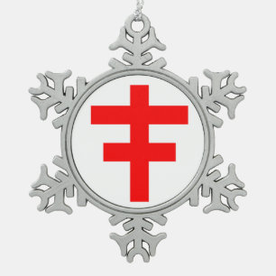 ORNEMENT FLOCON DE NEIGE MODÈLE DE CHEVALIERS