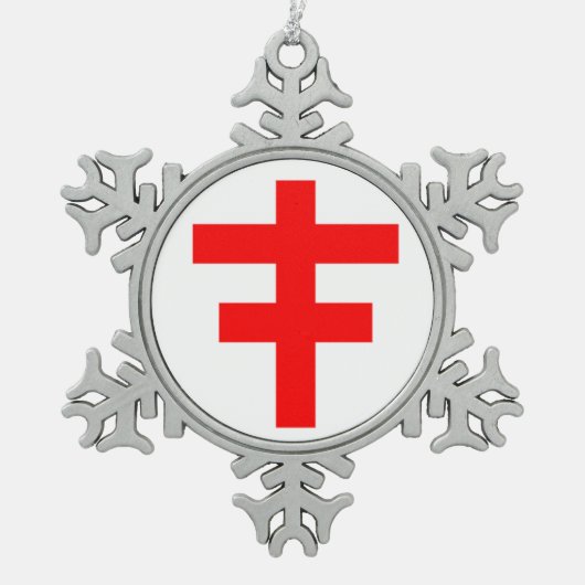 ORNEMENT FLOCON DE NEIGE MODÈLE DE CHEVALIERS (Devant)