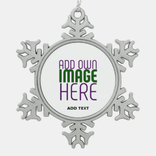 ORNEMENT FLOCON DE NEIGE MODÈLE DE TEXTE D'IMAGE BLANCHE SIMPLE MODERNE