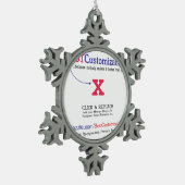 Ornement Flocon De Neige Modèle vide rapide et facile (Gauche)