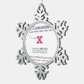 Ornement Flocon De Neige Modèle vide rapide et facile (Vue impression)