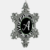Ornement Flocon De Neige Modèle Zebra (Gauche)