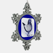 Ornement Flocon De Neige Modena Argent Pigeon (Gauche)