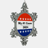 Ornement Flocon De Neige Mon problème électoral 2024 (Gauche)