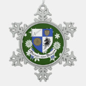 Ornement Flocon De Neige Monaghan Irlande Crest Irish (Devant)