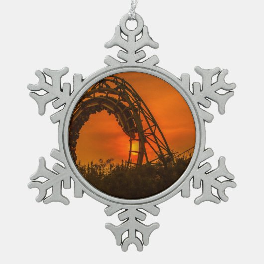 Ornement Flocon De Neige montagnes russes (Devant)
